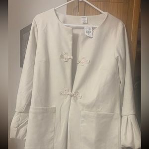 NEW VN Cream colored faux Suede Spring Jacket/Coat